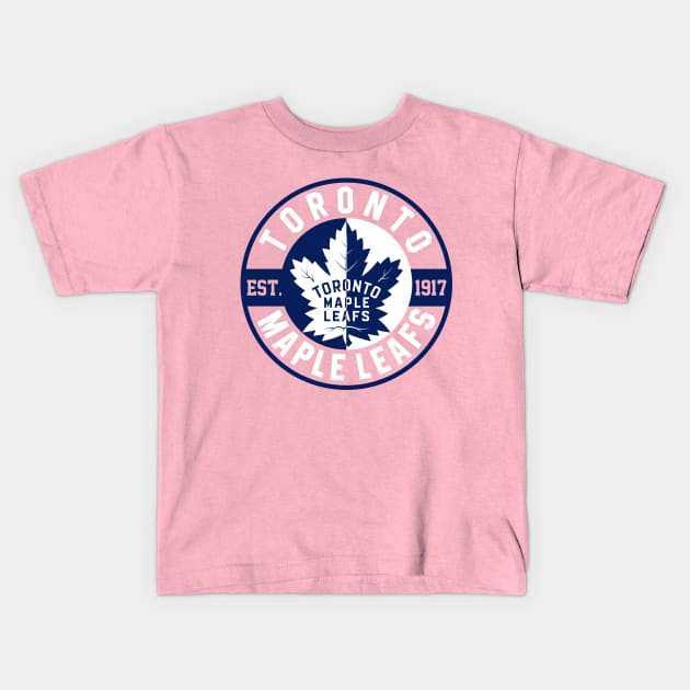 Toronto Maple Leafs Kids T-Shirt by Untildaystory